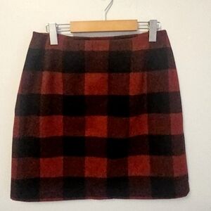 Buffalo Plaid Red & Black Mini Skirt